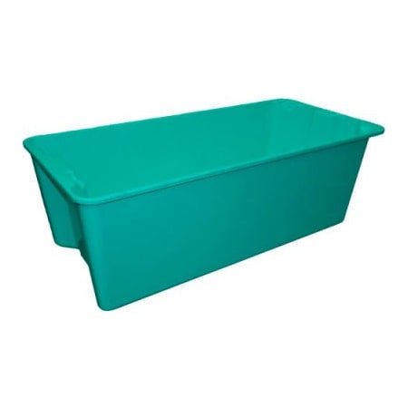 Stack & Nest Storage Tote, 42-1/2 in L x 20 in W x 14-1/4 in H, Green, Fiberglass